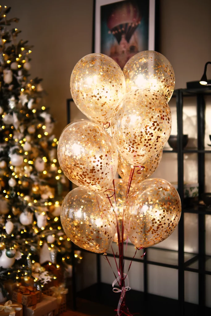Confetti balloon bouquet