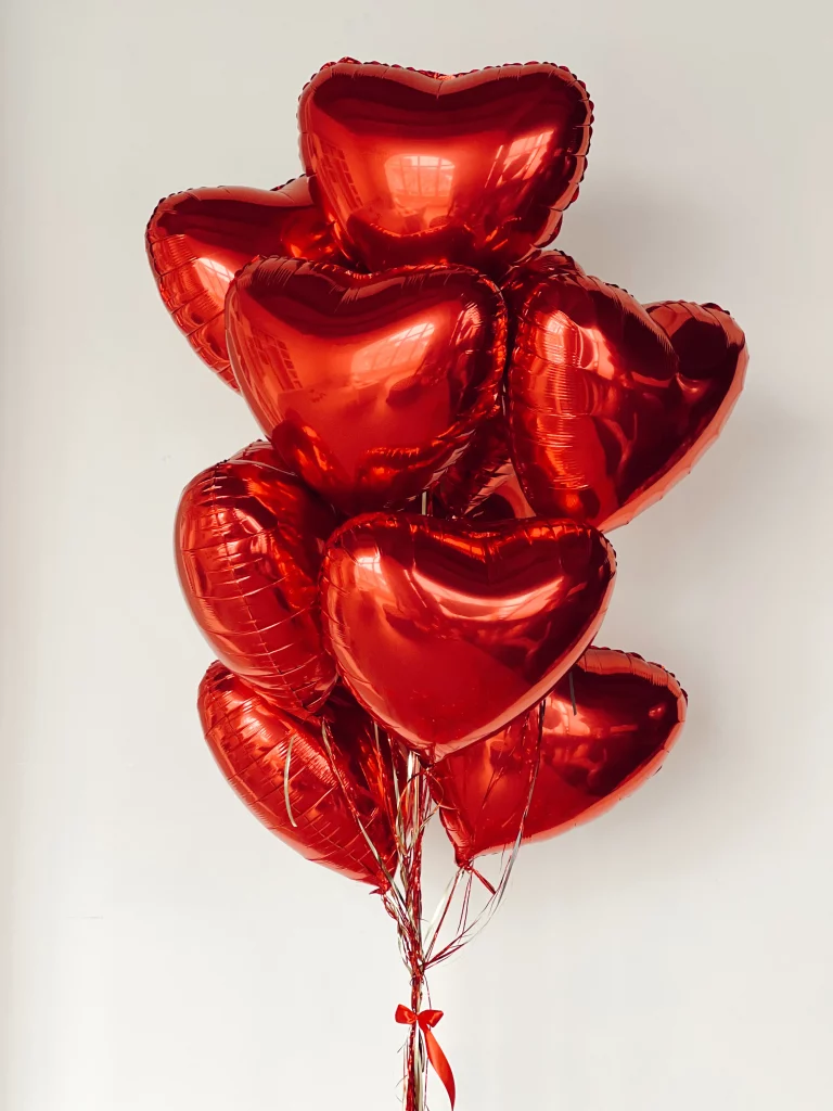 Ramo de globos del día de San Valentín.